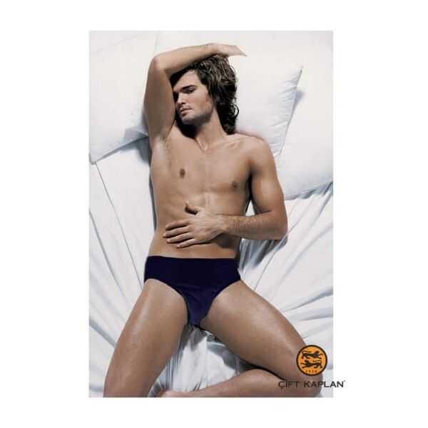 Cift Kaplan 741 Suprem Cotton Slip Briefs in Navy Blue by Beauty Care Bag