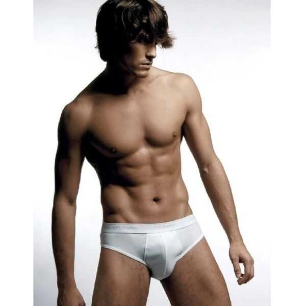 Cift Kaplan 870 Men White Ribbed Briefs 1-Pack by Beauty Care Bag