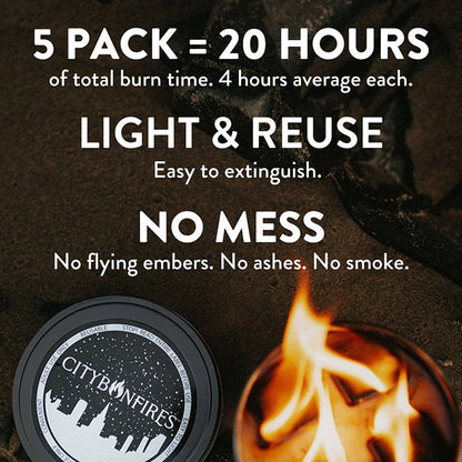 City Bonfire - 5 Pack by City Bonfires