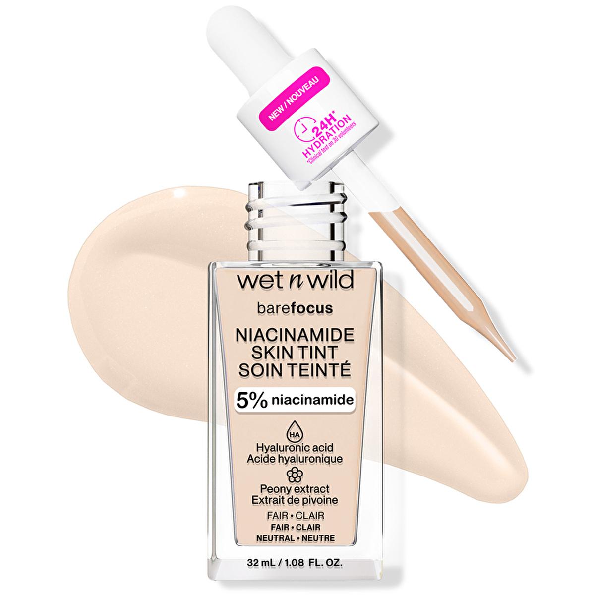 wet n wild Niacinamide Skin Tint Foundation: Achieve Natural, Radiant Skin with Hyaluronic Acid & Sheer Coverage by Beauty Care Bag