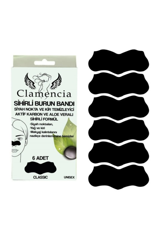 Clamencia Classic Nose Pore Strips for Clear Skin 6-Pack by Beauty Care Bag