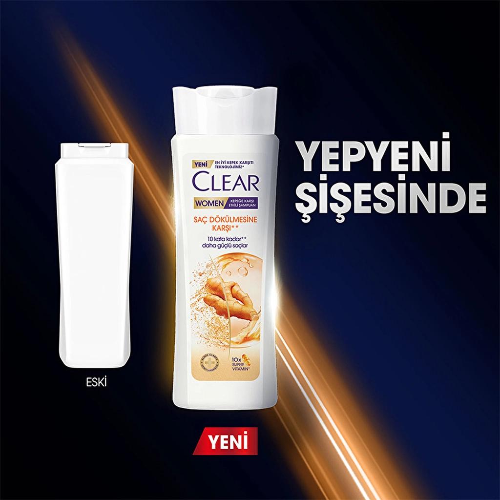 Clear Women Anti-Dandruff Ginger Shampoo for Hair Fall 350mlHair CareTorqelo.com