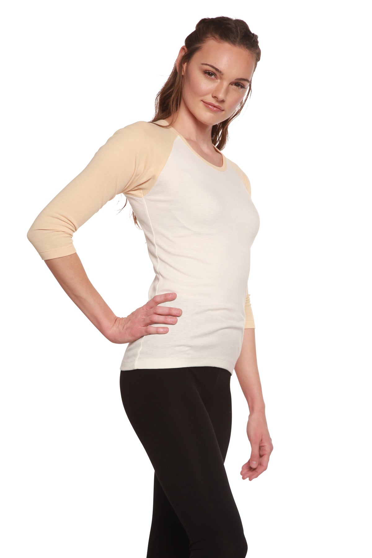 Women's 3/4 sleeve baseball tee – view 7