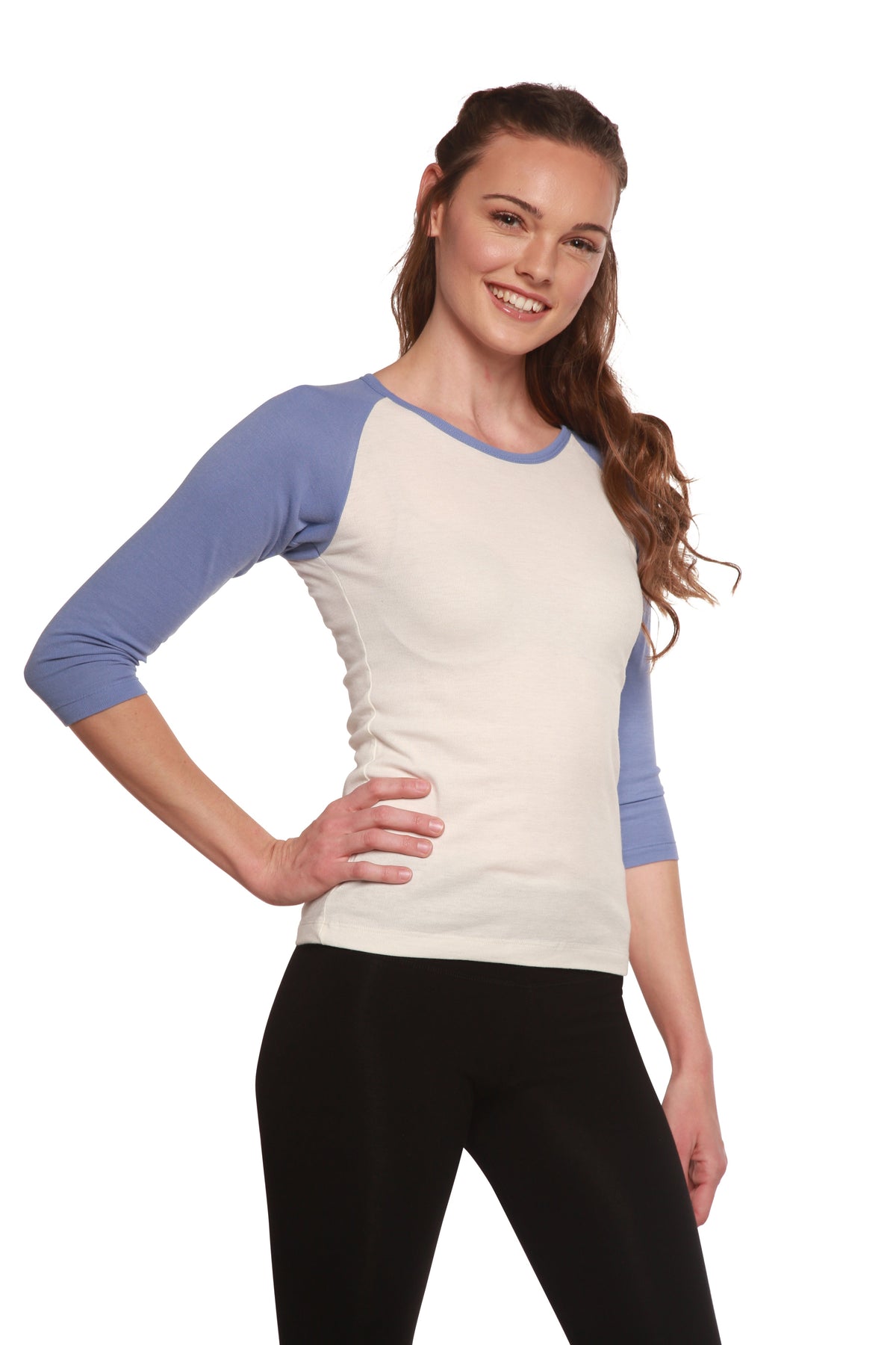 Women's 3/4 sleeve baseball tee – view 9