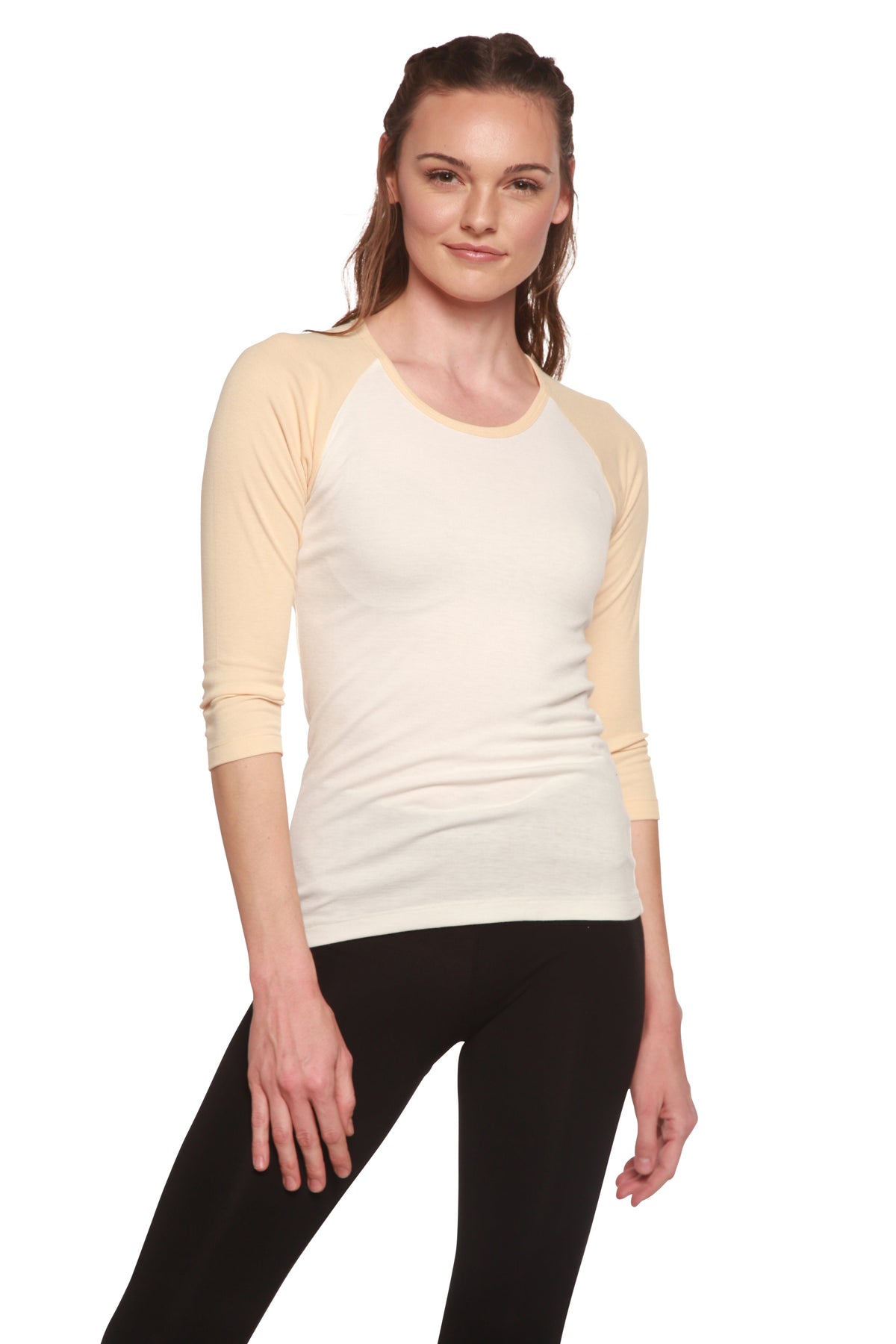 Women's 3/4 sleeve baseball tee – view 6