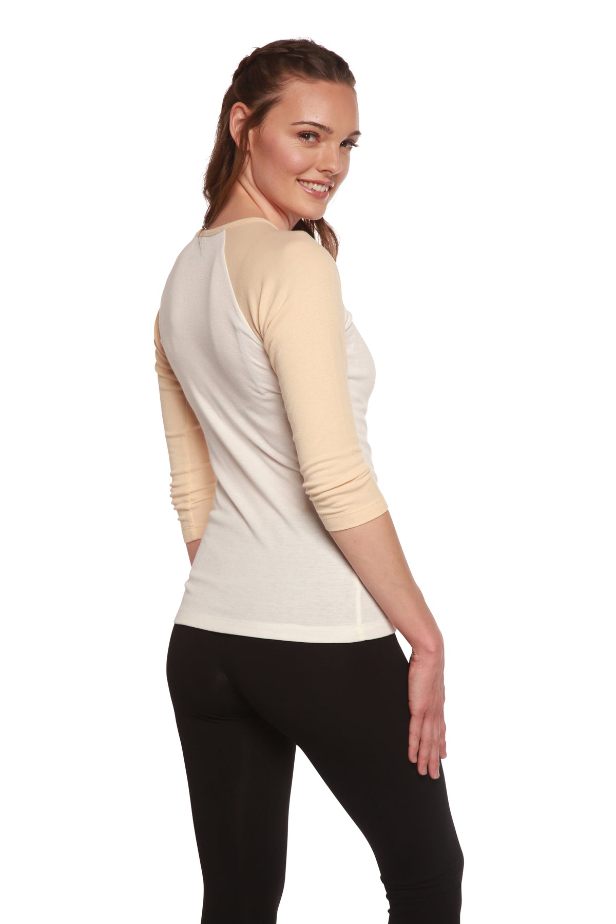 Women's 3/4 sleeve baseball tee – view 8