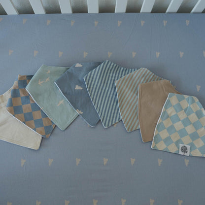 Cloud Bandana Bib Set (8 pack) by Parker Baby Co.