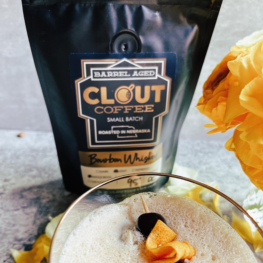 Bourbon Barrel Aged Colombian Coffee, 4oz Sample by Clout Coffee