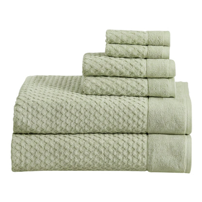 Cotton Diamond Waffle Weave Bath Towel Set - Grayson Collection by Great Bay Home