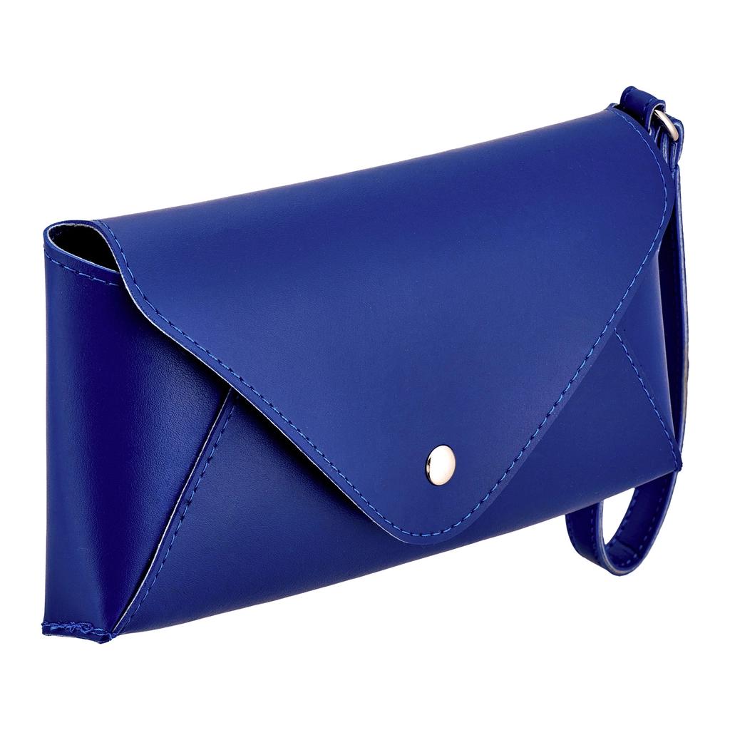 Eklips Blue Envelope Makeup Bag for Stylish Storage by Beauty Care Bag