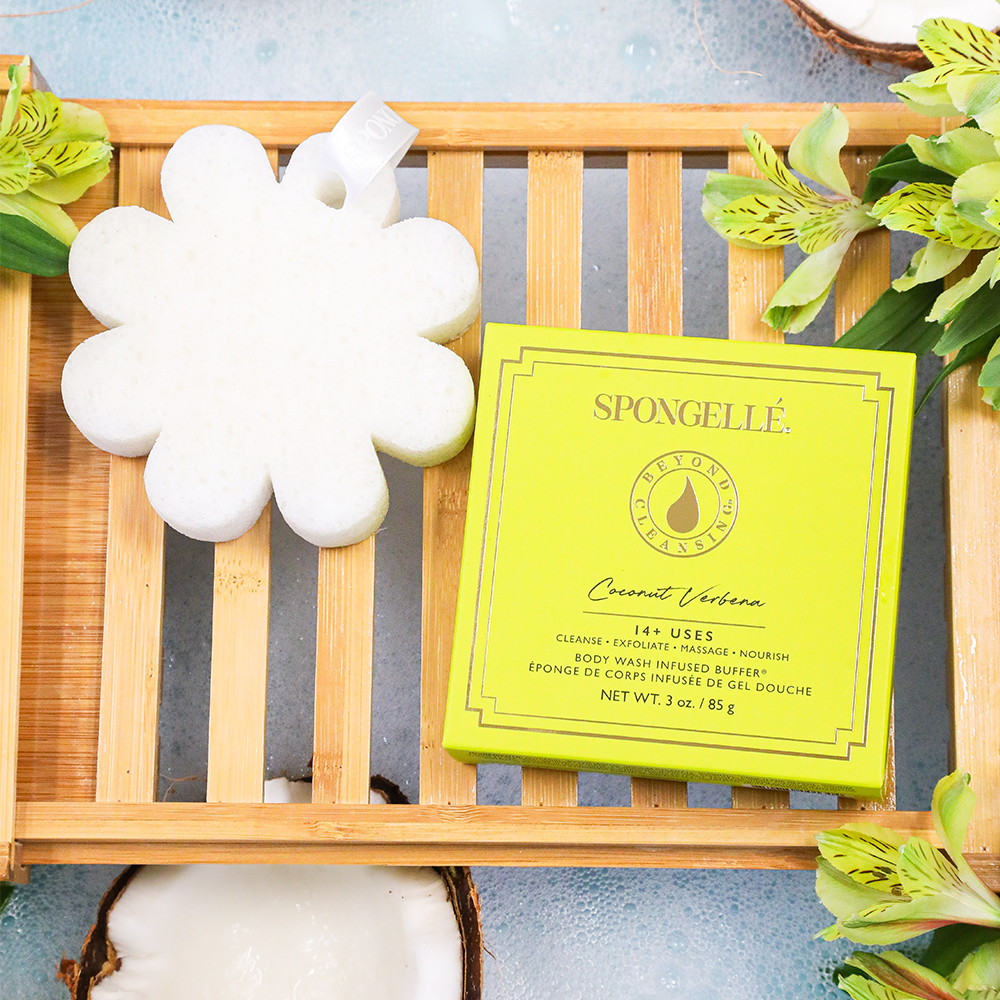 Coconut Verbena | Boxed FlowerBody Wash Infused BufferTorqelo.com