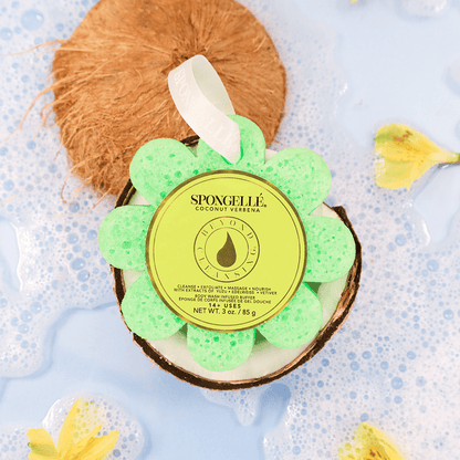 Coconut Verbena | Wild Flower Bath SpongeBody Wash Infused BufferTorqelo.com