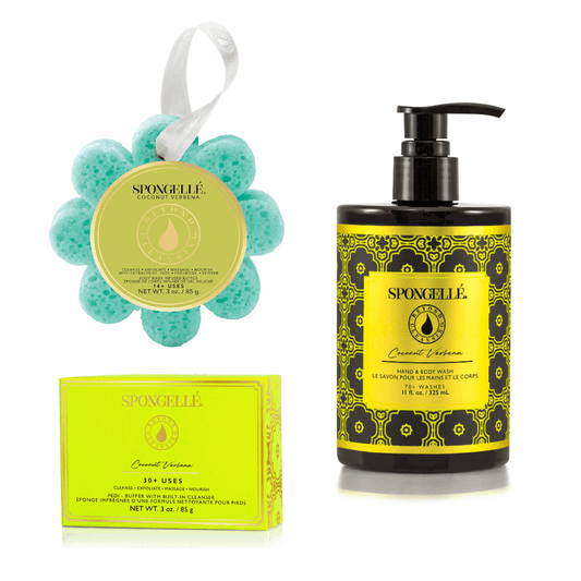 Coconut Verbena Wild Flower, Pedi Buffer, and Body Wash Refill SetBody Gift SetTorqelo.com
