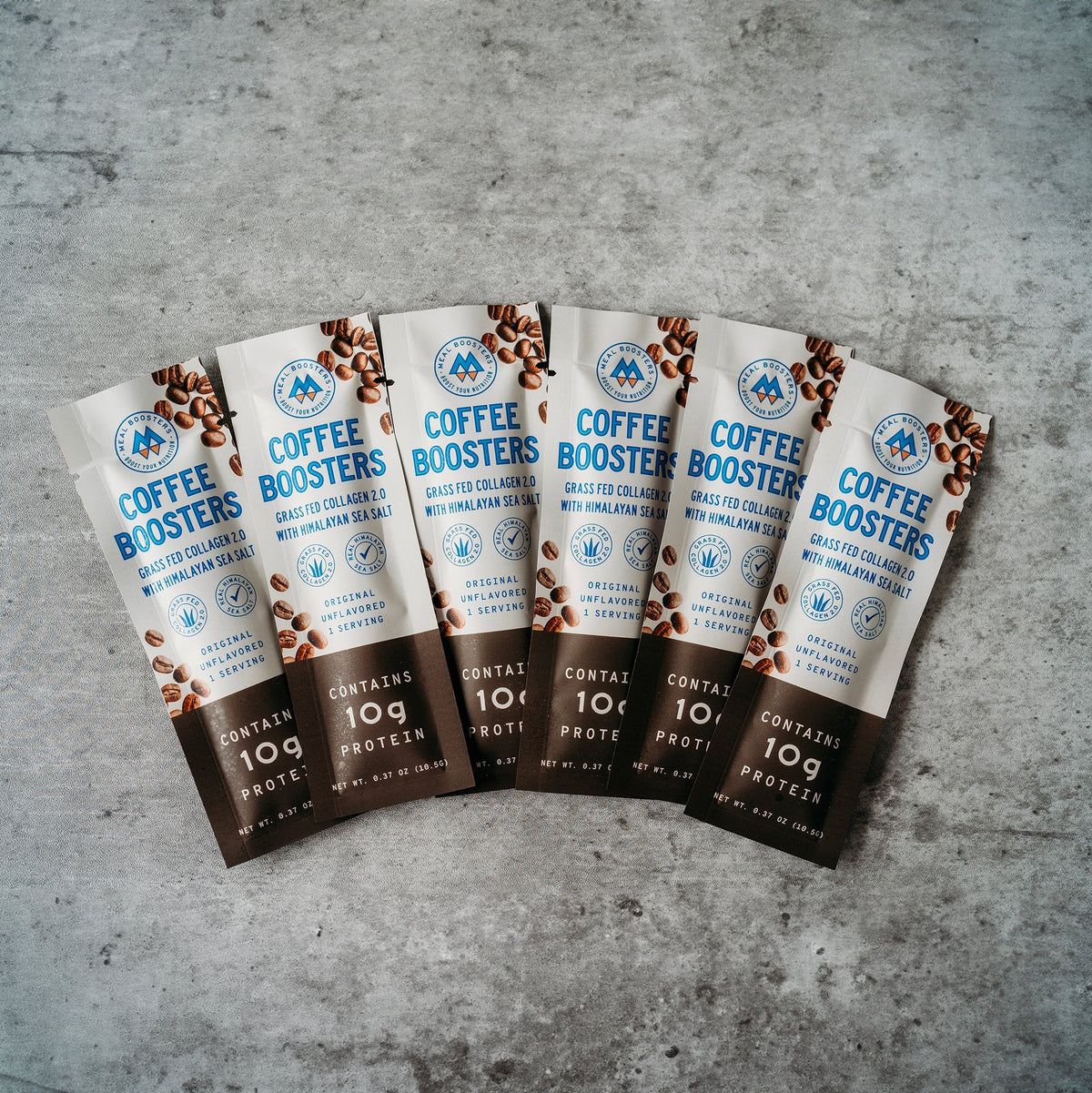 Coffee Boosters - Unflavored Collagen + Electrolytes (6 Single Packs)Torqelo.com