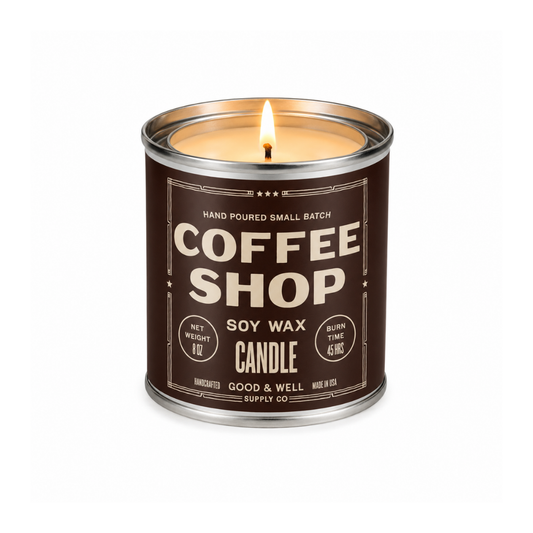 Coffee Shop Soy Candle by Good & Well Supply Co.
