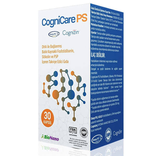 Bionano Cognicare PS DHA Citicoline Brain Support 30 Capsules by Beauty Care Bag