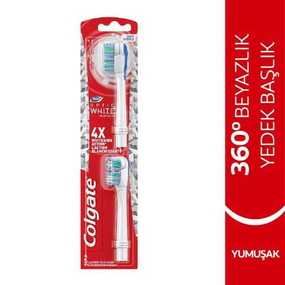 Colgate 360 Optic White Platinum Replacement Brush Heads by Beauty Care Bag