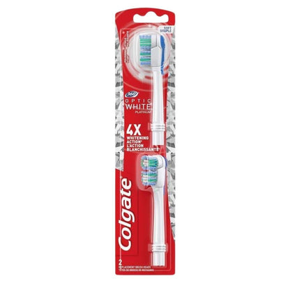 Colgate 360 Optic White Platinum Replacement Brush Heads by Beauty Care Bag