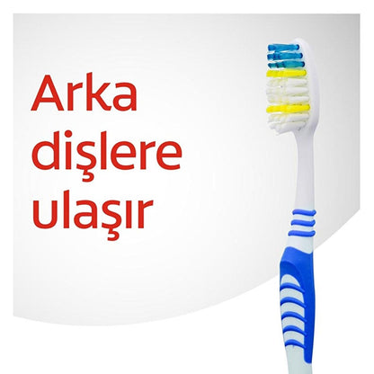 Colgate Extra Clean Manual Toothbrush - Effective Oral Hygiene for Back Teeth, Soft Tongue Cleaner, and Hard-to-Reach Areas - Dental Care EssentialsToothpasteTorqelo.com
