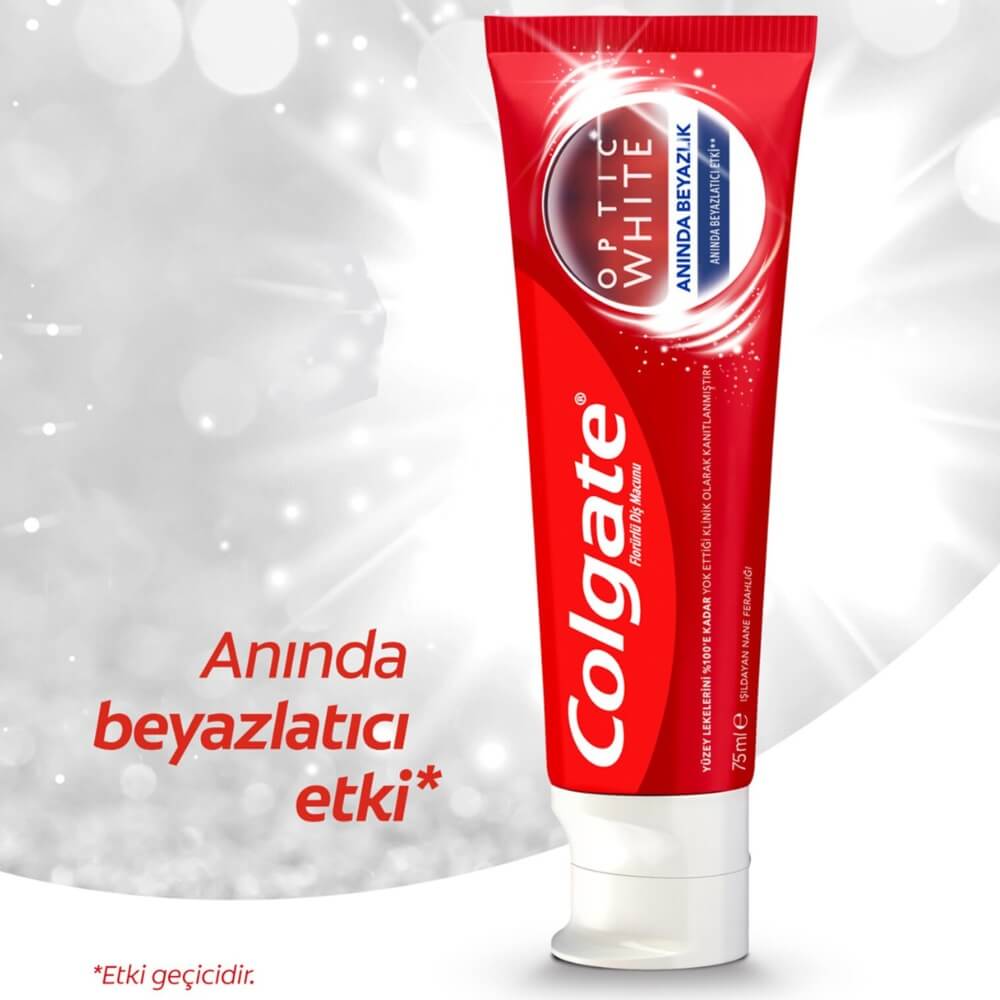 Colgate Optic White Instant Whitening Toothpaste 75ml by Beauty Care Bag