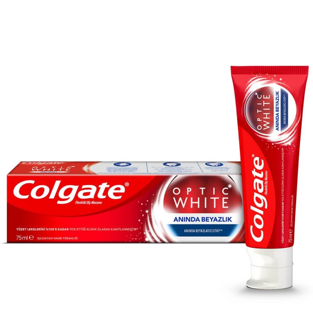Colgate Optic White Instant Whitening Toothpaste 75ml by Beauty Care Bag