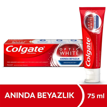 Colgate Optic White Instant Whitening Toothpaste 75ml by Beauty Care Bag