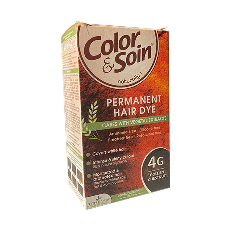 Color & Soin Hair Color 4G Golden Chestnut Kit by Beauty Care Bag