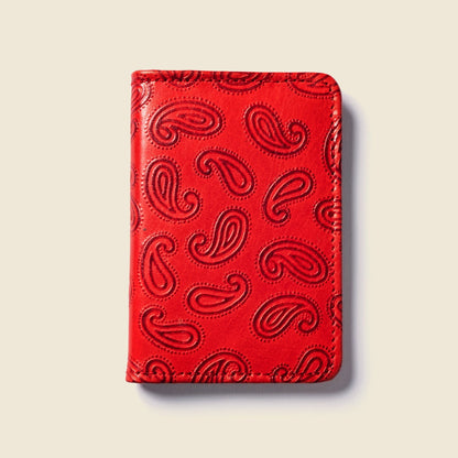 Compact Bifold with RFID Protection - Red PaisleySmall BifoldTorqelo.com