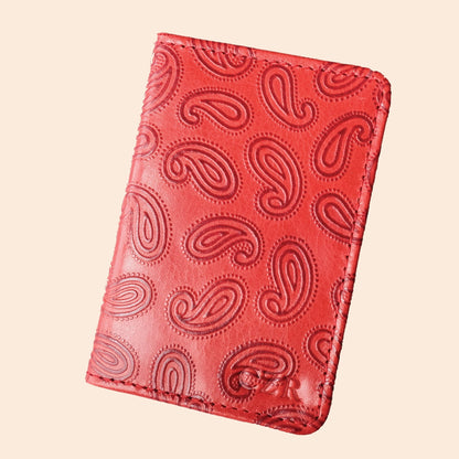 Compact Bifold with RFID Protection - Red PaisleySmall BifoldTorqelo.com