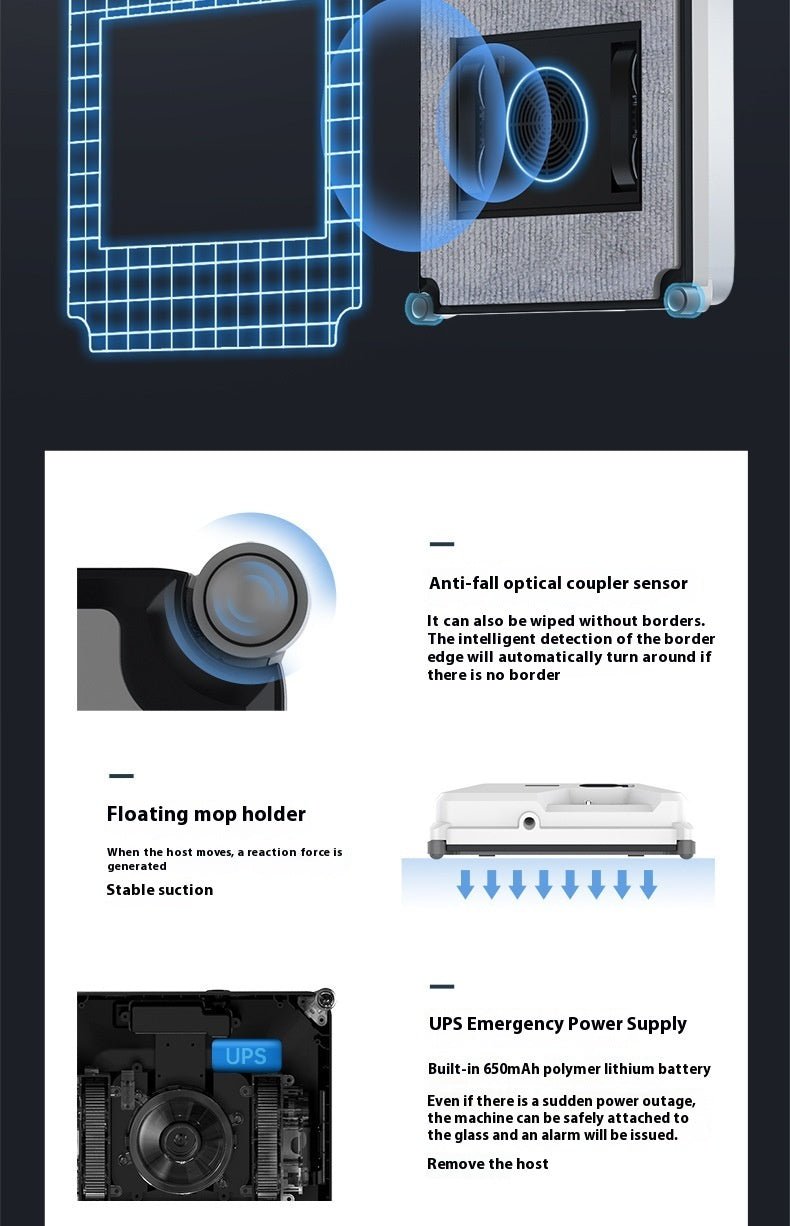 Compact Window Cleaning Robot – Smart Automatic Glass CleanerWindow cleaner robotTorqelo.com
