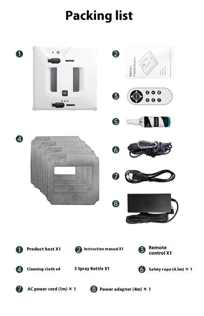 Compact Window Cleaning Robot – Smart Automatic Glass CleanerWindow cleaner robotTorqelo.com