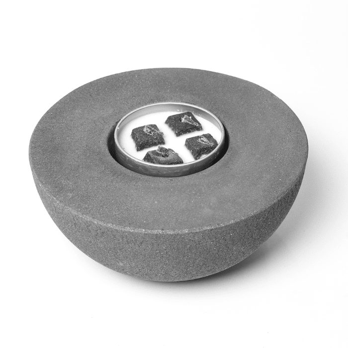 Concrete Semi-Round Fire PitOutdoorsTorqelo.com