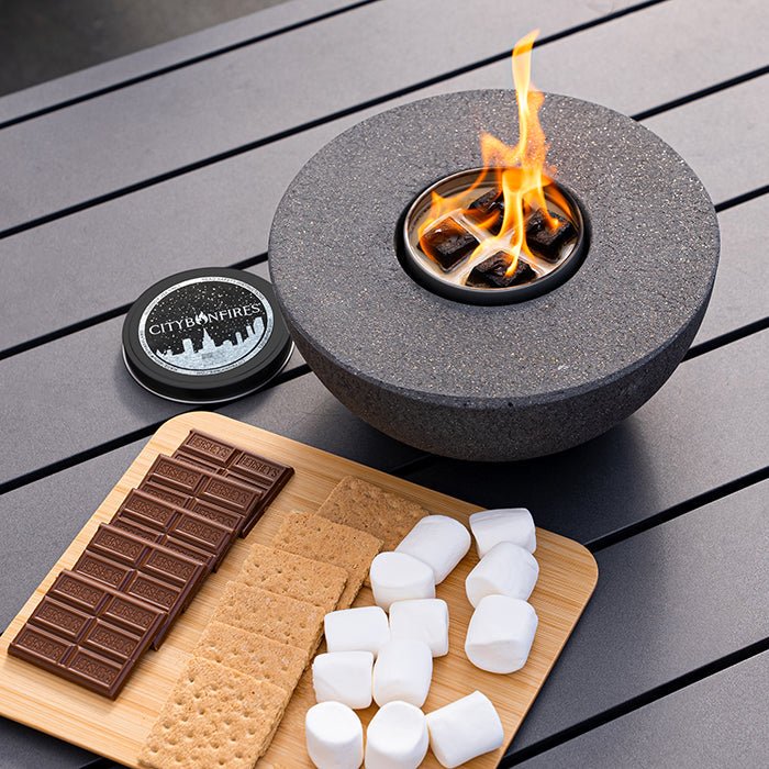 Concrete Semi-Round Fire PitOutdoorsTorqelo.com