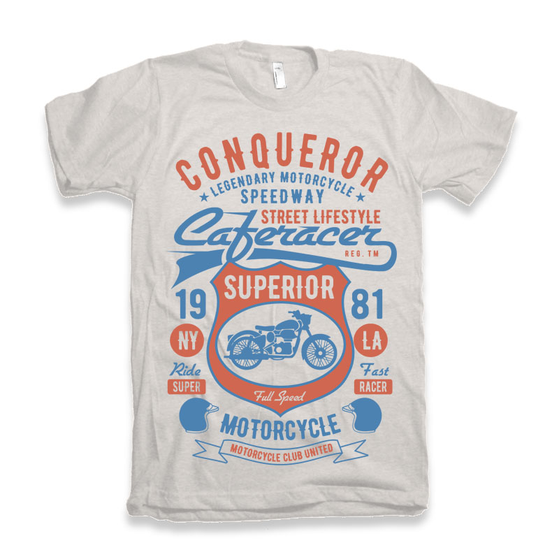 Conqueror Speedway men's bamboo graphic T-shirt – view 2