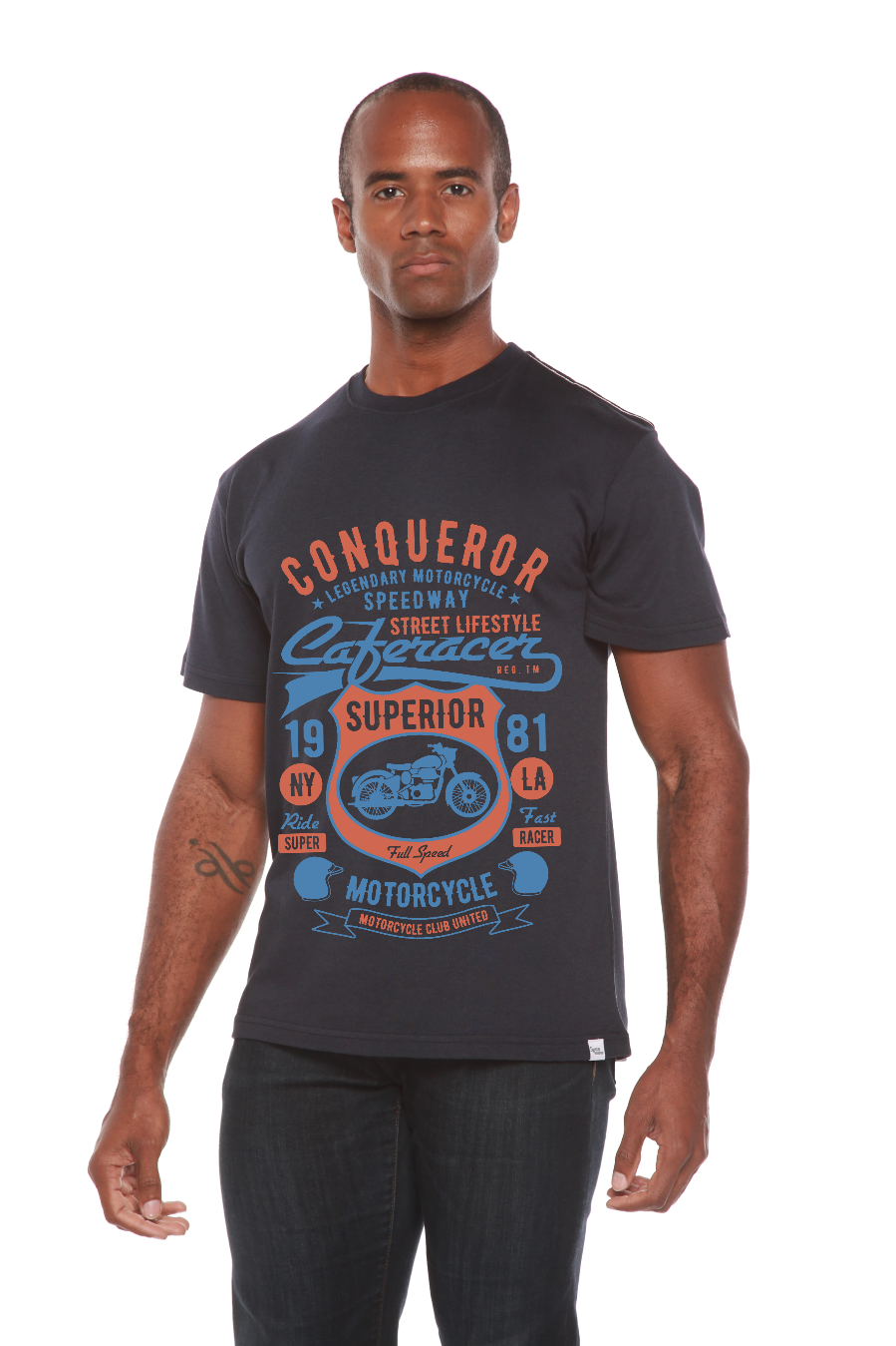 Conqueror Speedway men's bamboo graphic T-shirt – view 6