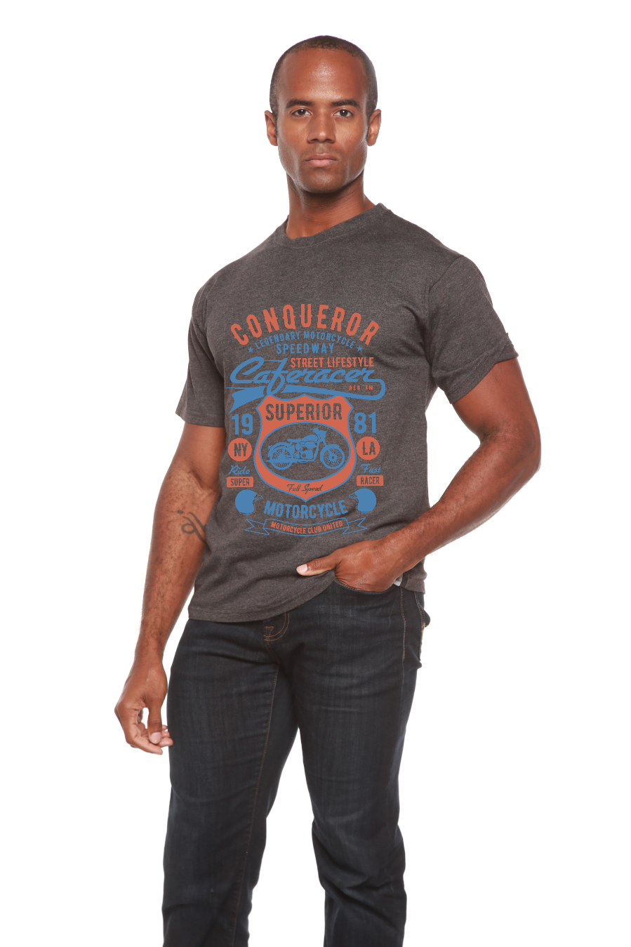 Conqueror Speedway men's bamboo graphic T-shirt – view 9
