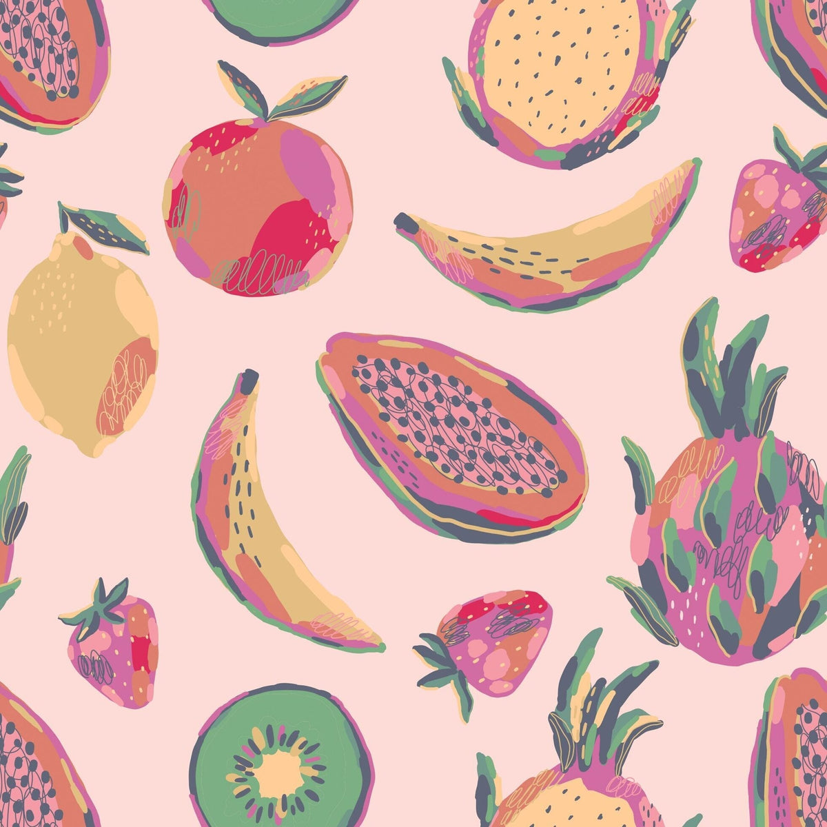 Tropical Fruit Convertible Romper by Sweet Bamboo
