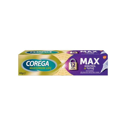 Corega Max Control denture adhesive cream, 40g