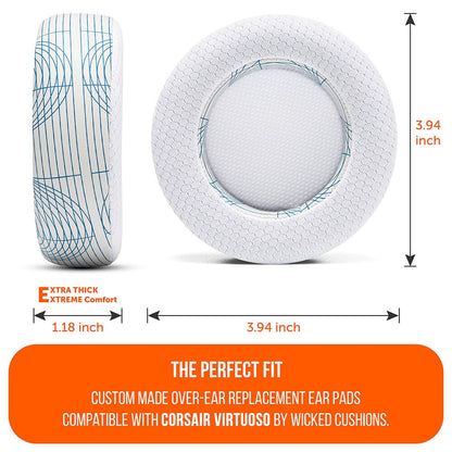 Corsair Virtuoso Earpads - WC FreeZe Cooling GelCooling Gel Ear PadsTorqelo.com