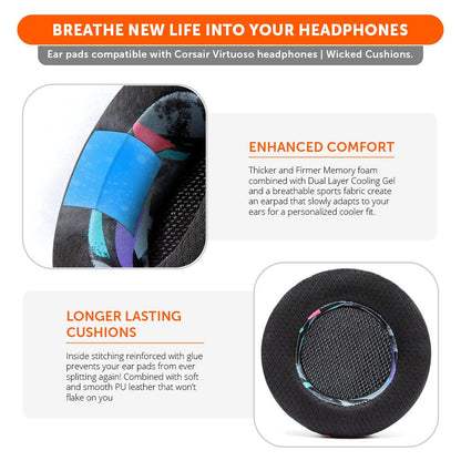 Corsair Virtuoso Earpads - WC FreeZe Cooling GelCooling Gel Ear PadsTorqelo.com