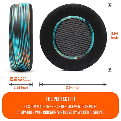 Corsair Virtuoso Earpads - WC FreeZe Cooling GelCooling Gel Ear PadsTorqelo.com