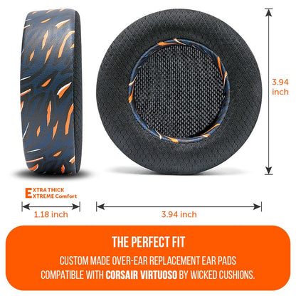 Corsair Virtuoso Earpads - WC FreeZe Cooling GelCooling Gel Ear PadsTorqelo.com