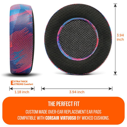 Corsair Virtuoso Earpads - WC FreeZe Cooling GelCooling Gel Ear PadsTorqelo.com
