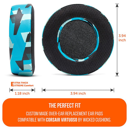 Corsair Virtuoso Earpads - WC FreeZe Cooling GelCooling Gel Ear PadsTorqelo.com