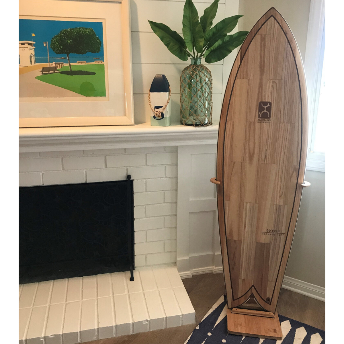 Bamboo Surfboard Display Stand | Longboards or Shortboards by COR Surf