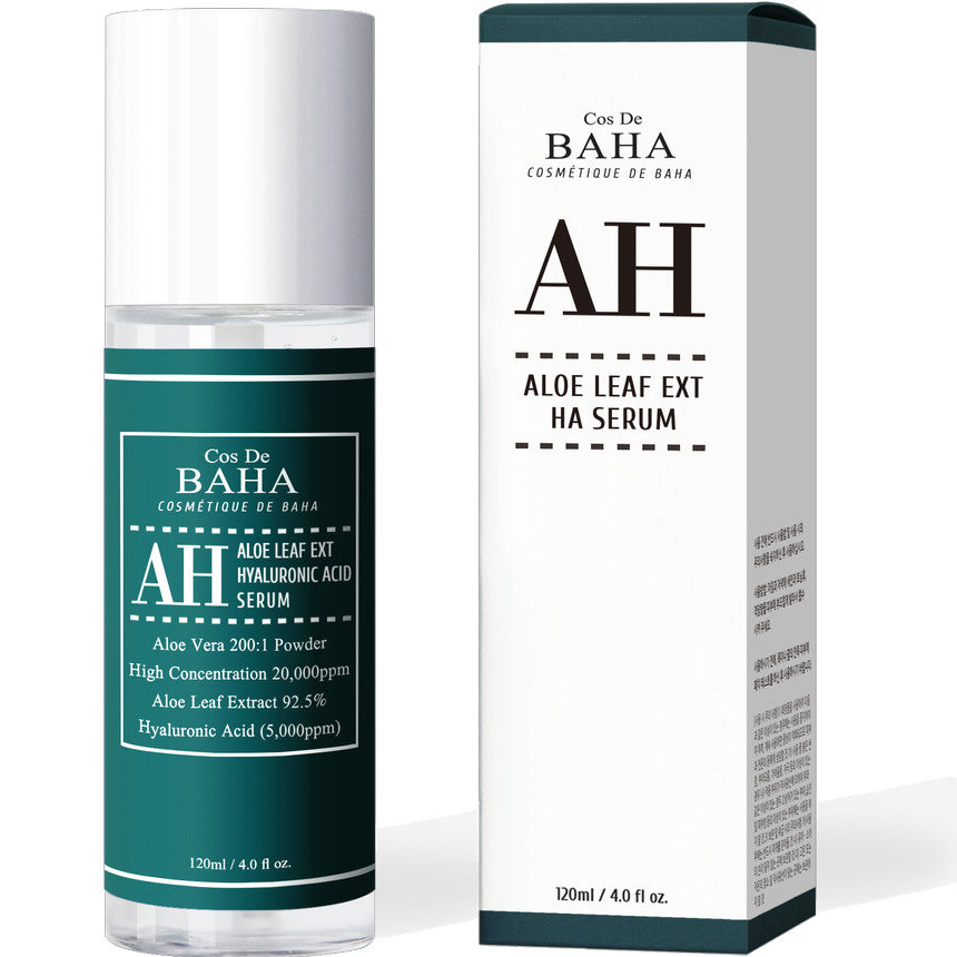 Cos De BAHA AH Aloe Leaf Ext Hyaluronic Acid Serum 120ml by Seoulia