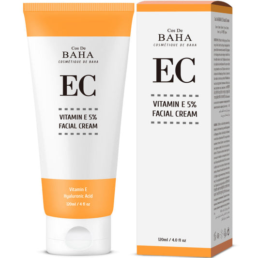 Cos De BAHA EC Tocopheryl acetate (Vitamin E) 5% with Niacinamide Facial Cream 120ml by Seoulia
