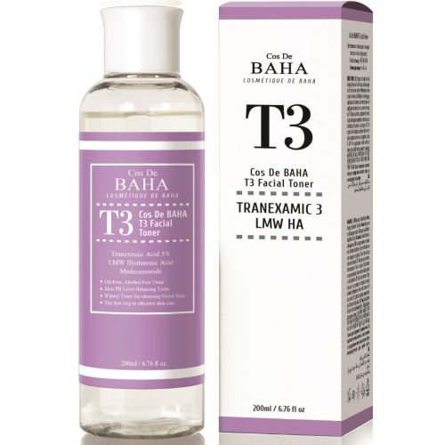 Cos De BAHA T3 Advanced 3% Tranexamic Acid Facial Toner 200ml by Seoulia