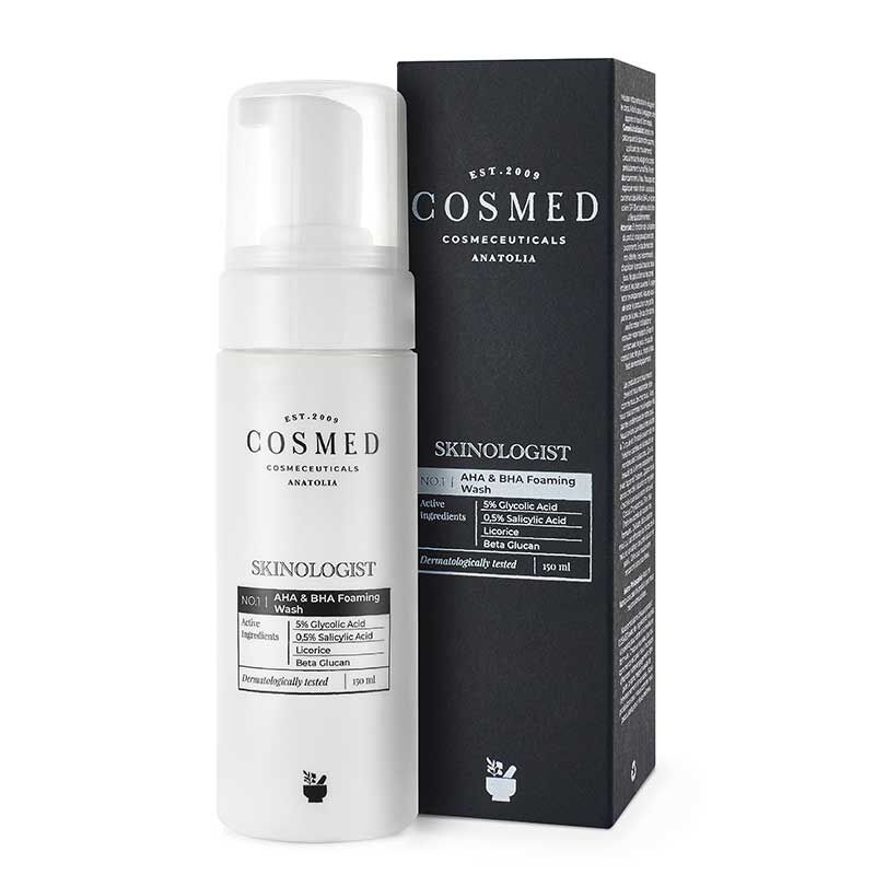Cosmed Skinologist AHA BHA Foaming Wash for Smooth Skin 150 ml by Beauty Care Bag