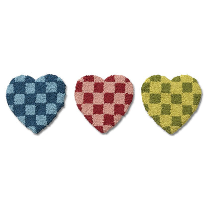 Tufted Cotton Heart Trivet by Rust & Cinder